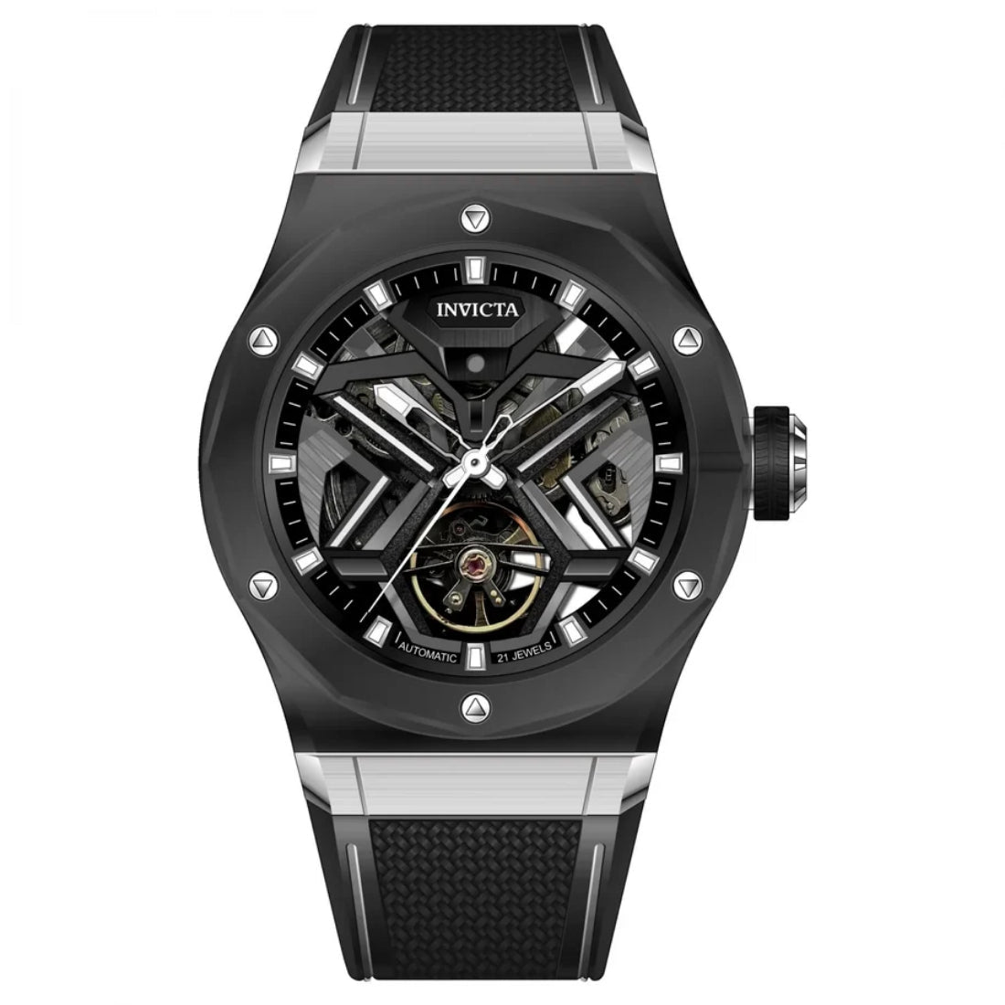 Invicta Men's 70108 Celestial Mechanical JH3106 Steel Dial Watch