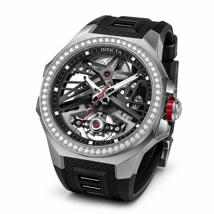 Invicta Men's 70124 Objet D Art Mechanical A107 Black Dial Watch