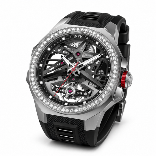 Invicta Men's 70124 Objet D Art Mechanical A107 Black Dial Watch