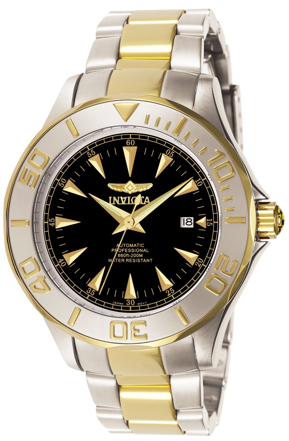 Invicta Men's 7037 Signature  Automatic 3 Hand Black Dial Watch