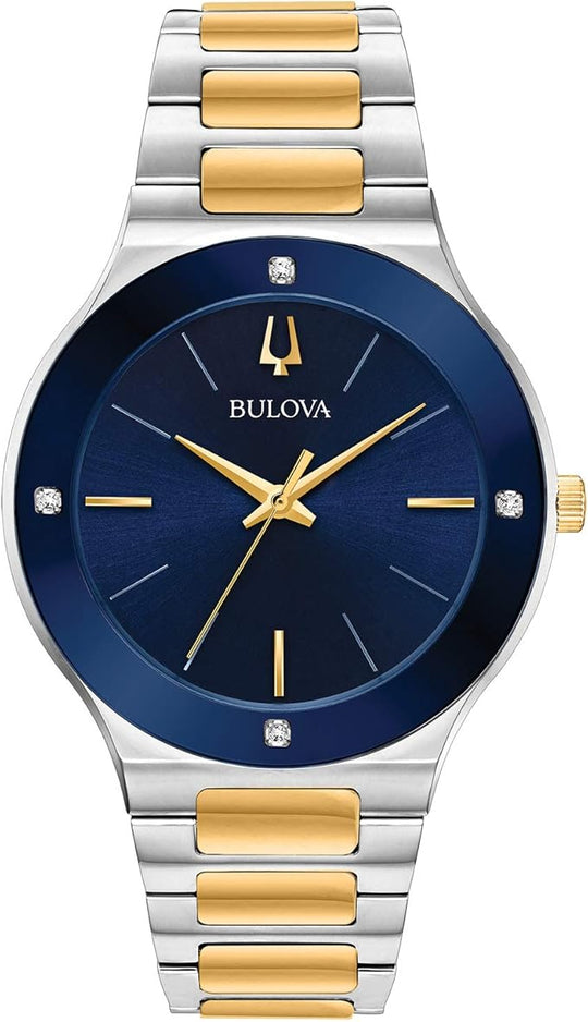 Bulova Bulova Futuro Men's Two-tone; Silver and Gold Bracelet Quartz Watch - 98E117