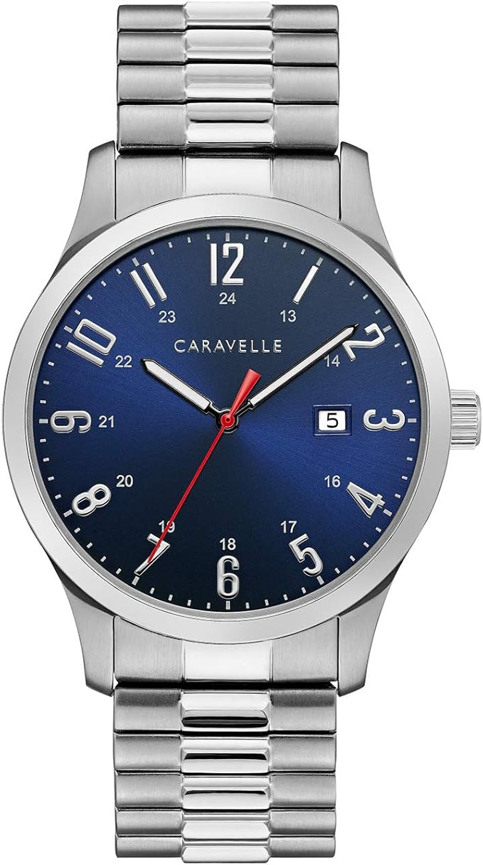 Bulova Caravelle by Bulova Traditional Men's Silver-tone Bracelet Quartz Watch - 43B161