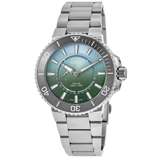 Oris Aquis Dat Watt Limited Edition II Men's Green Dial Automatic Watch 74377344197
