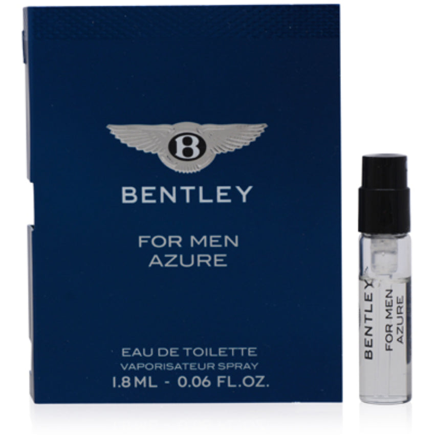 Bentley for Men Azure by Bentley Fragrances EDT Spray Vial 0.06 oz (1.8 ml) for Men