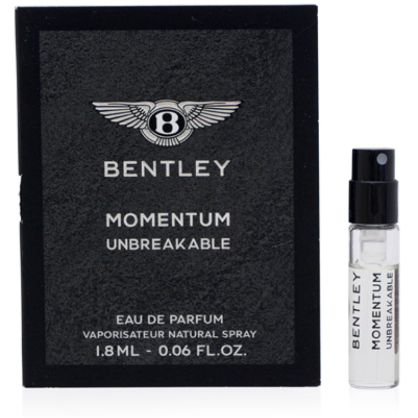 Bentley Momentum Unbreakable by Bentley Fragrances EDP Spray Vial 0.06 oz (1.8 ml)