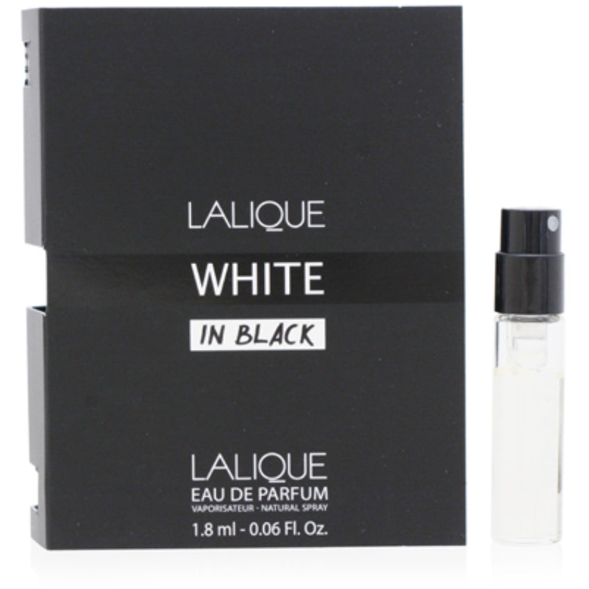 Lalique White in Black by Lalique EDP Spray Vial 0.06 oz (1.8 ml) for Men
