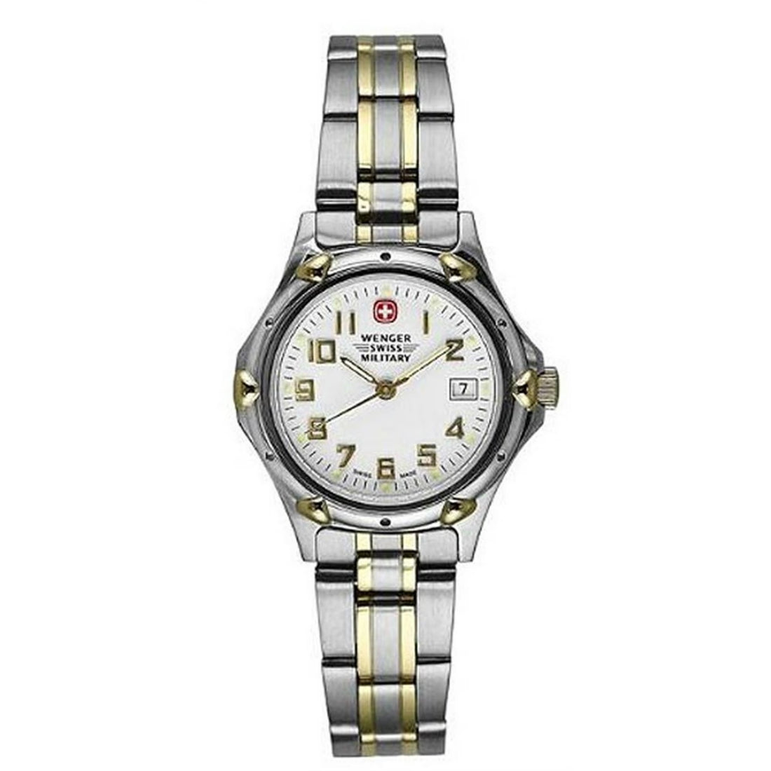 Wenger Swiss Military 79169 Women's White Dial Stainless Steel Bracelet Quartz Watch 79169