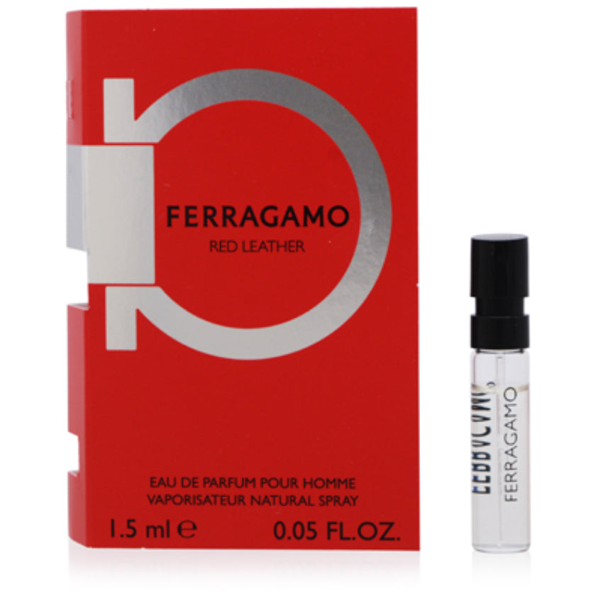 Red Leather by S. Ferragamo EDP Spray Vial 0.05 oz (1.5 ml) for Men