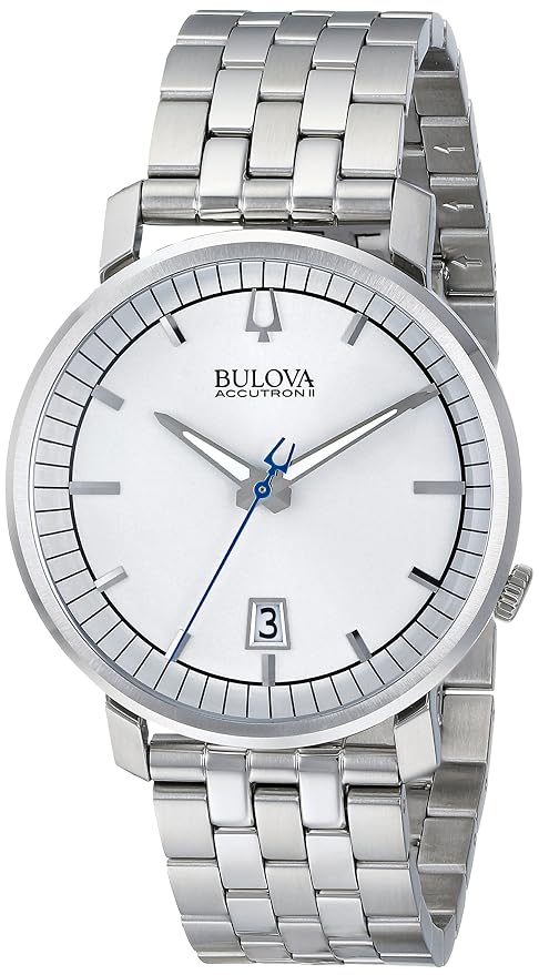 Bulova Accutron Telluride Collection Men's Silver Bracelet Quartz Watch - 96B216