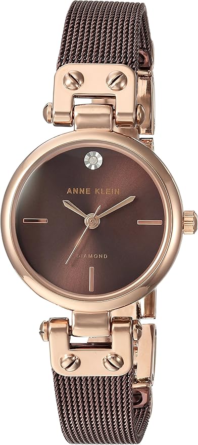 Anne Klein Phoebe Women's Brown Bracelet Quartz Watch - AK/3003RGBN