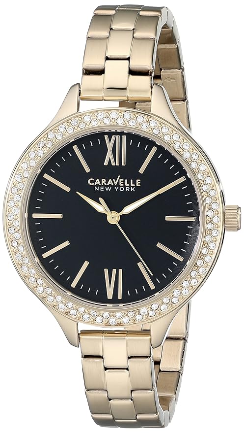 Bulova Caravelle New York Women's Gold-tone Bracelet Quartz Watch - 44L126