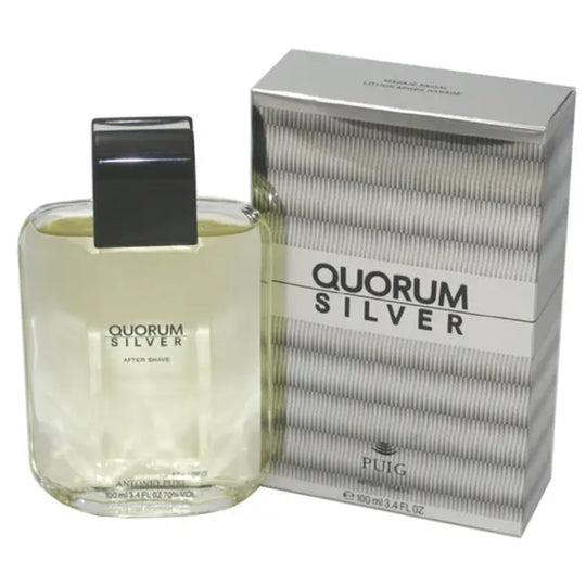 Quorum Silver by Puig After Shave 3.4 oz (100 ml) for Men