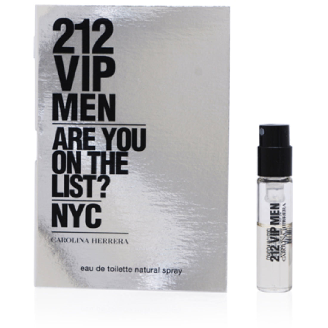 Carolina Herrera 212 Vip Men Are You On List? Eau De Toilette Spray 0.05 OZ (1.5 ml)