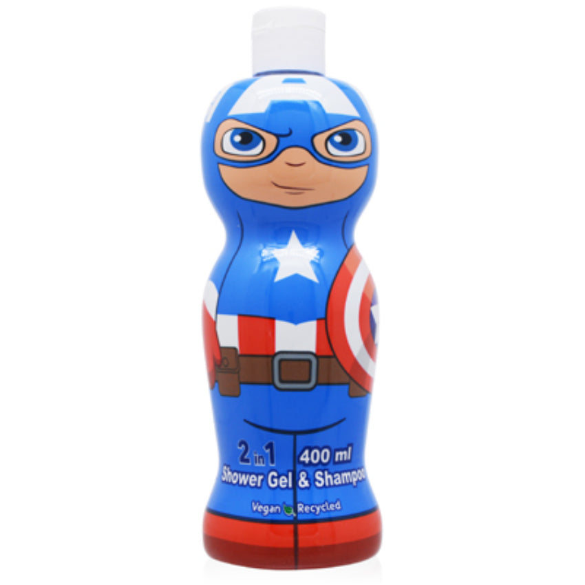 Captain America by Marvel 2-in-1 Shampoo & Shower Gel 13.5 oz (400 ml)
