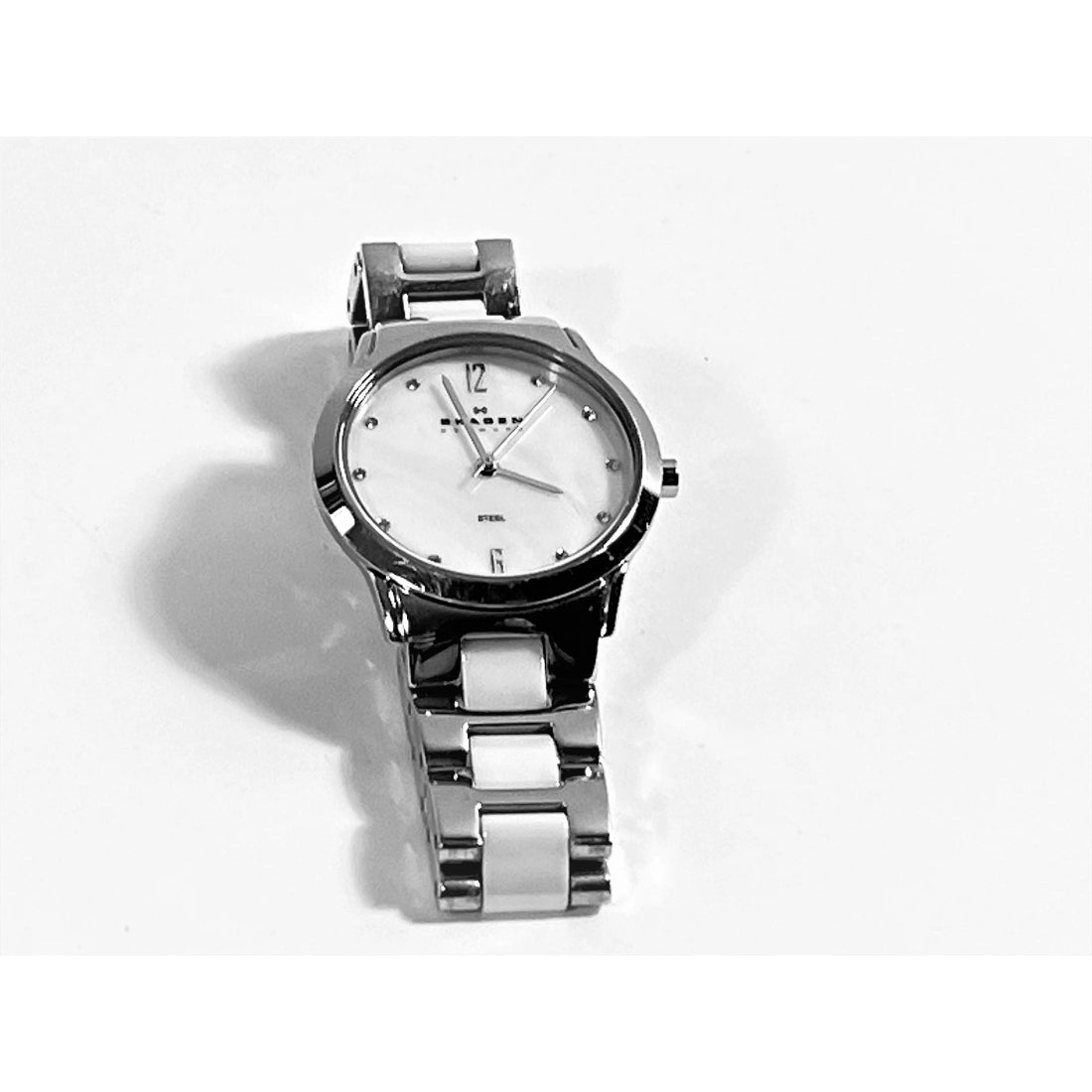 Skagen Black Label Women's Mother-of-Pearl Steel & Ceramic Quartz Watch 878SSXW