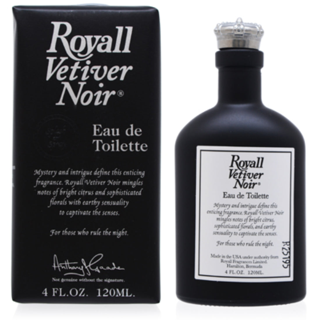 Royall Fragrances Royall Vetiver Noir Eau De Toilette Pour/Spray 4.0 OZ (120 ml) For Men