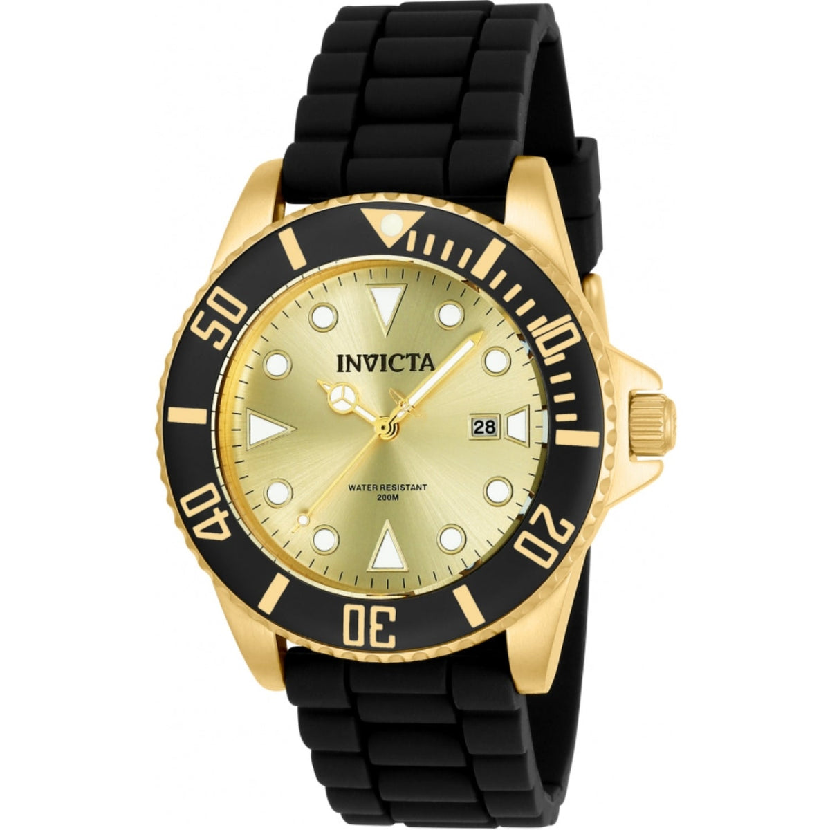 Invicta Men&#39;s 90302 Black Silicone Watch