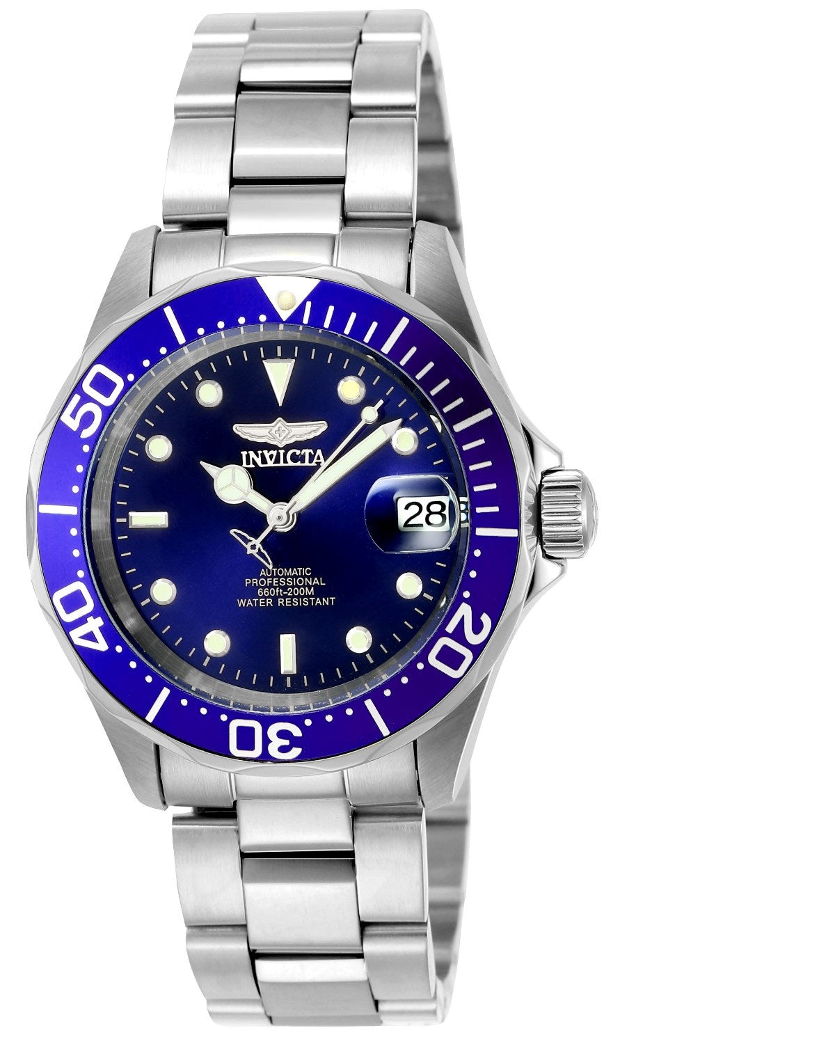 Invicta Men's 9094 Pro Diver Automatic 3 Hand Blue Dial Watch