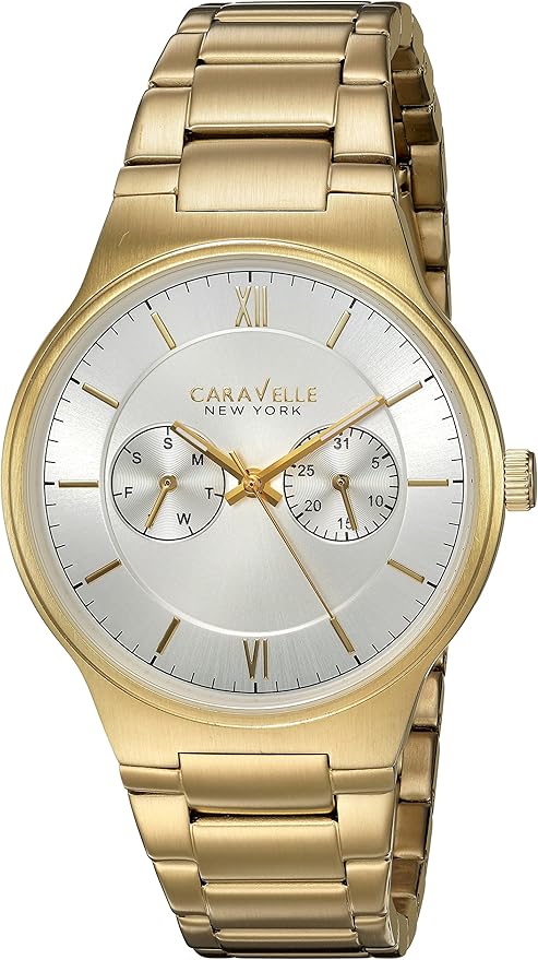 Bulova Caravelle New York Men's Gold-tone Bracelet Quartz Watch - 44A109