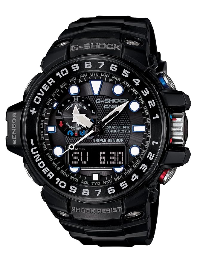 Casio G-Shock Gulfmaster / Master of G Series / GWN-1000 Collection Men's Black Strap Quartz Watch - GWN-1000B-1ADR