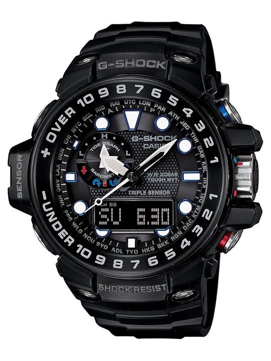 Casio G-Shock Gulfmaster / Master of G Series / GWN-1000 Collection Men's Black Strap Quartz Watch - GWN-1000B-1ADR