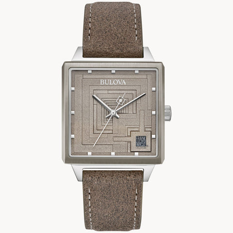 Bulova Men's 96A314 Taupe Leather Watch