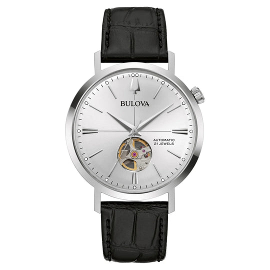 Bulova Aerojet Automatic Men's Black Strap Automatic Watch - 96A315