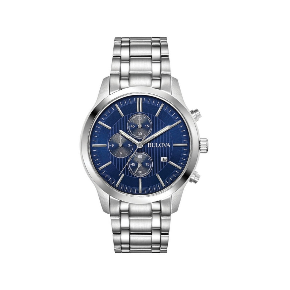 Bulova Classic Collection Men's Silver Bracelet Quartz Watch - 96B306