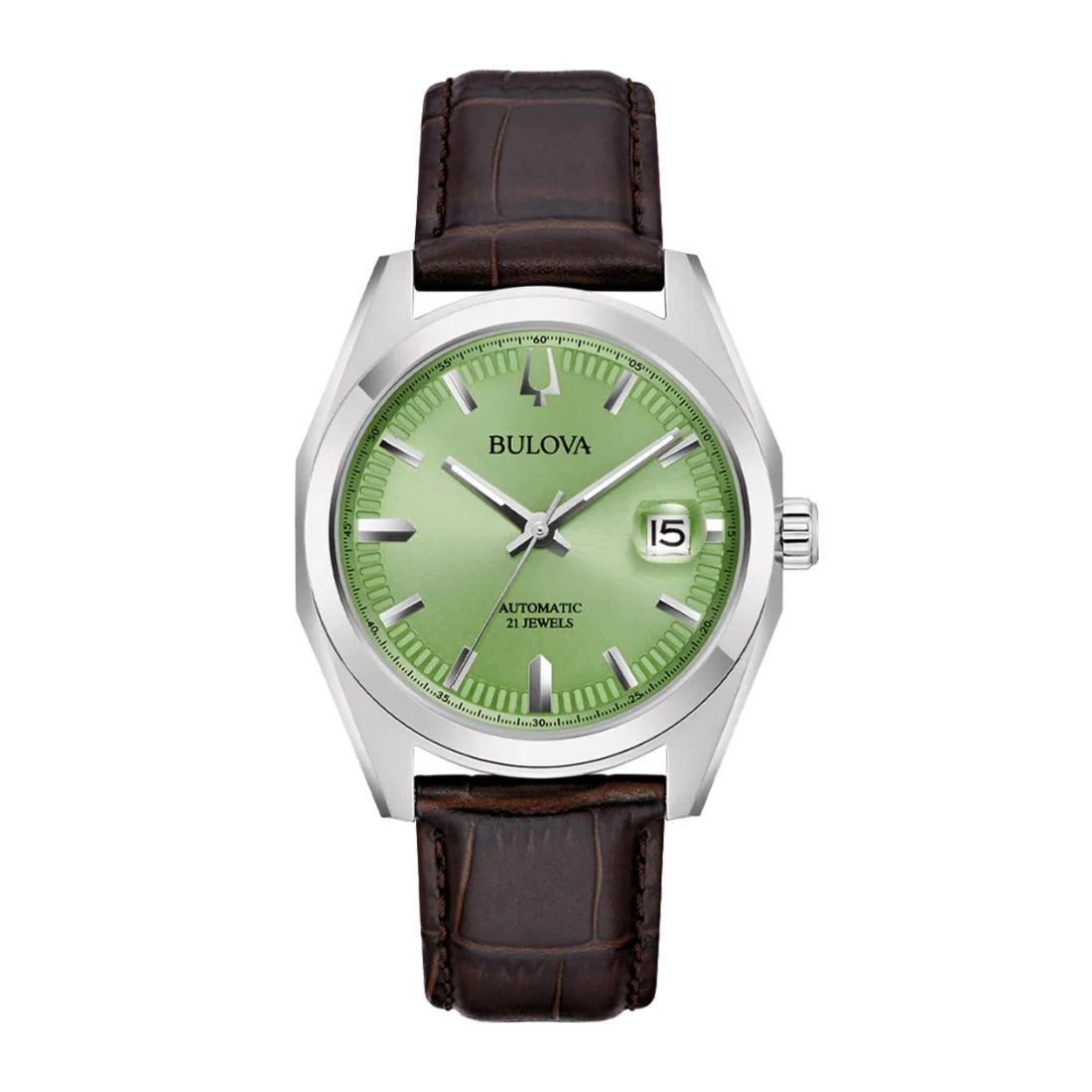 Bulova Surveyor Automatic Men's Brown Strap Automatic Watch - 96B427