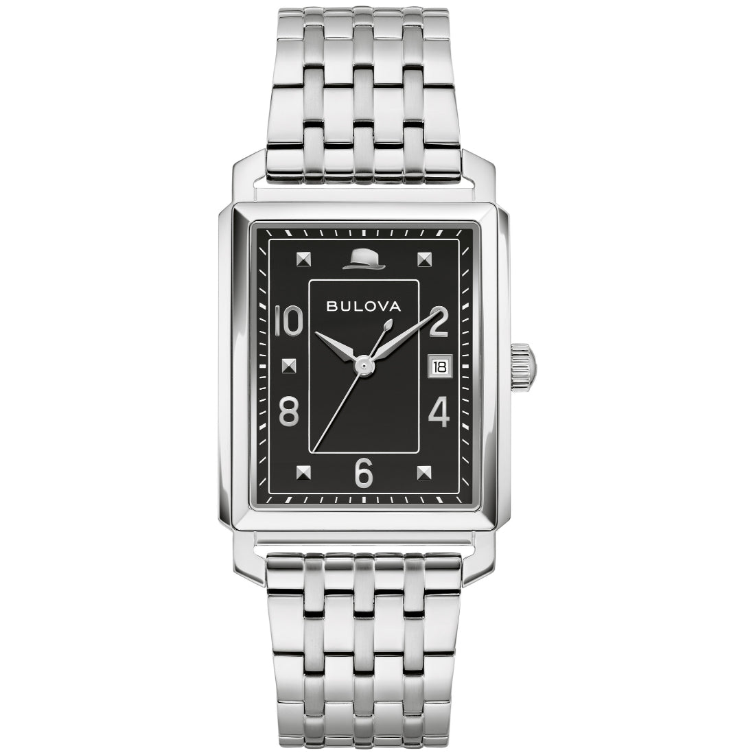 Bulova Frank Sinatra Collection – "The Very Thought of You" Men's Silver-tone Bracelet Quartz Watch - 96B461