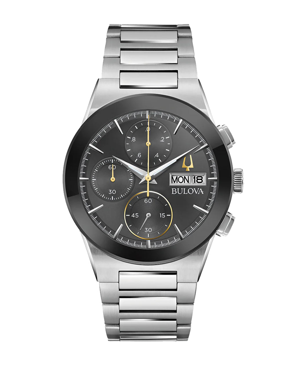 Bulova Modern Millennia Men's Silver-tone Bracelet Quartz Watch - 96C149