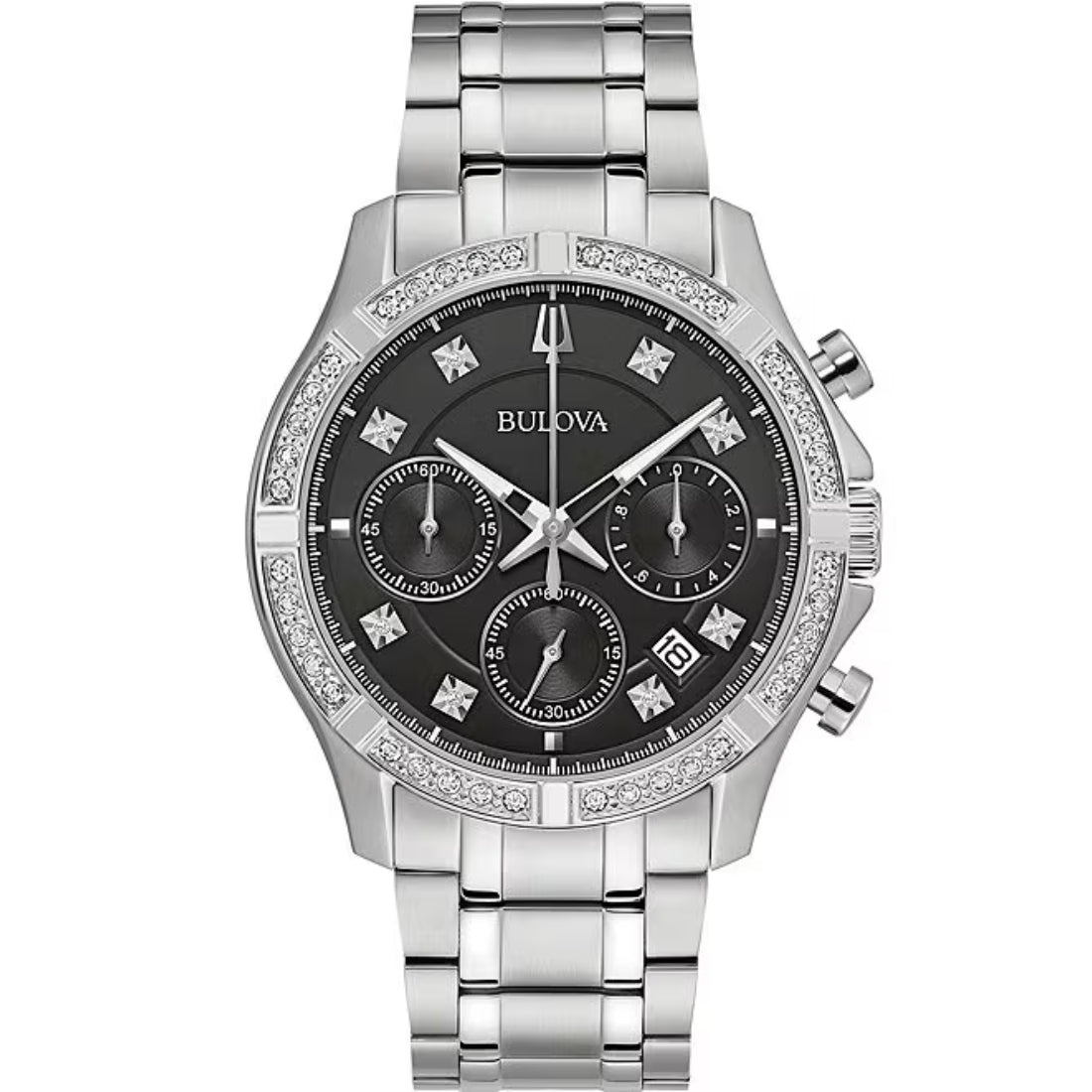 Bulova Bulova Classic Chronograph Men's Silver-tone Bracelet Quartz Watch - 96J119