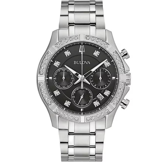 Bulova Bulova Classic Chronograph Men's Silver-tone Bracelet Quartz Watch - 96J119