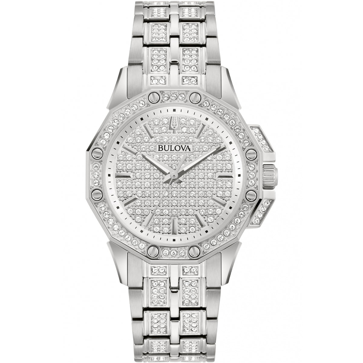 Bulova Octava Collection Women's Silver Bracelet Quartz Watch - 96L305