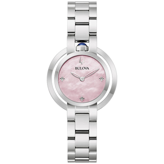 Bulova Rubaiyat Women's Silver-tone Bracelet Quartz Watch - 96L338