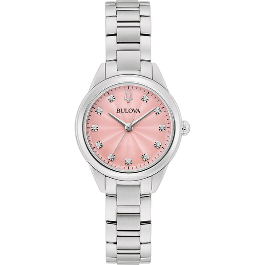 Bulova Sutton Collection Women's Silver-tone Bracelet Quartz Watch - 96P249