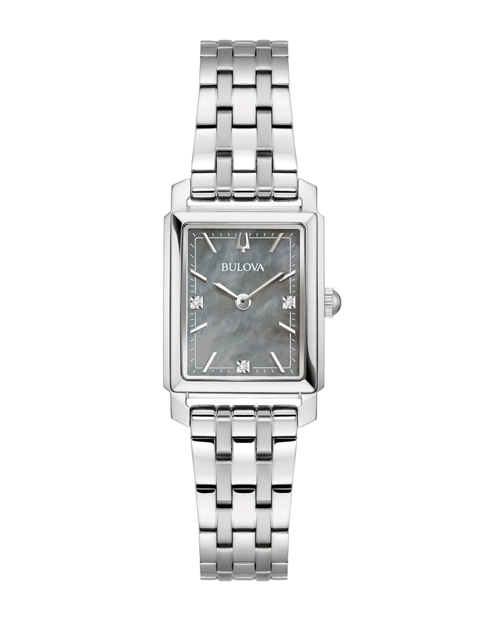Bulova Sutton Collection Women's Silver-tone Bracelet Quartz Watch - 96P252