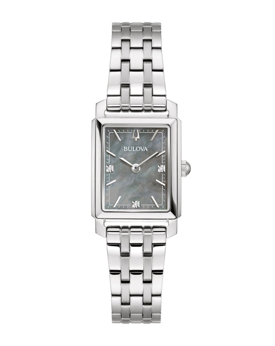 Bulova Sutton Collection Women's Silver-tone Bracelet Quartz Watch - 96P252