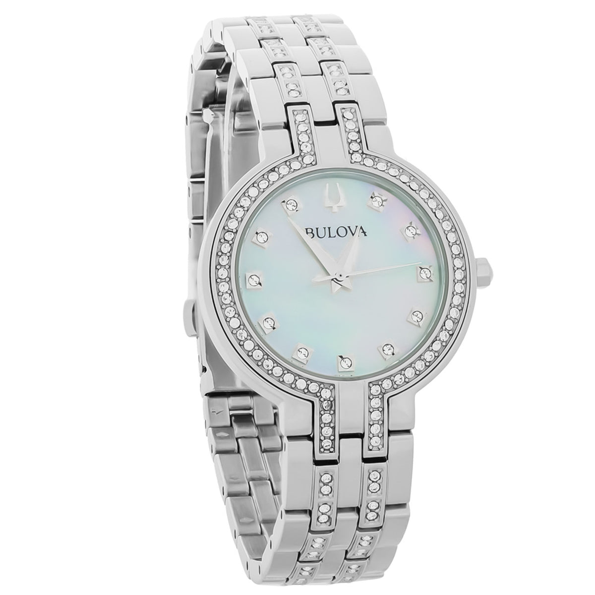 Bulova Bulova Crystal Collection Women's Silver-tone Bracelet Quartz Watch - 96X148