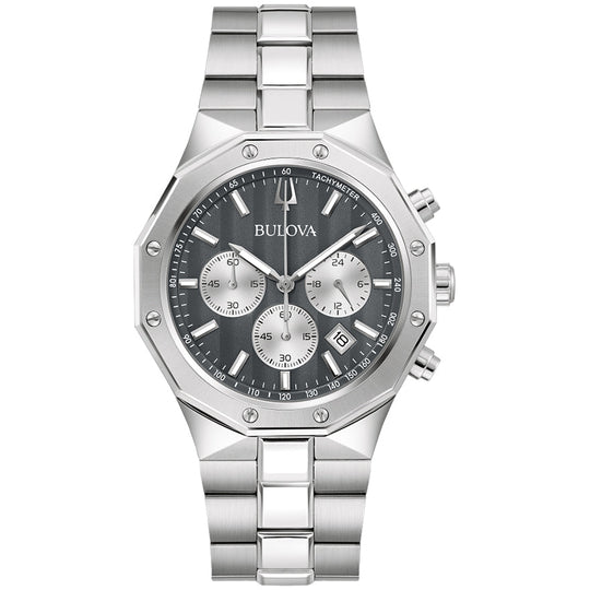 Bulova Prestige Classic Men's Silver-tone Bracelet Quartz Watch - 96B459