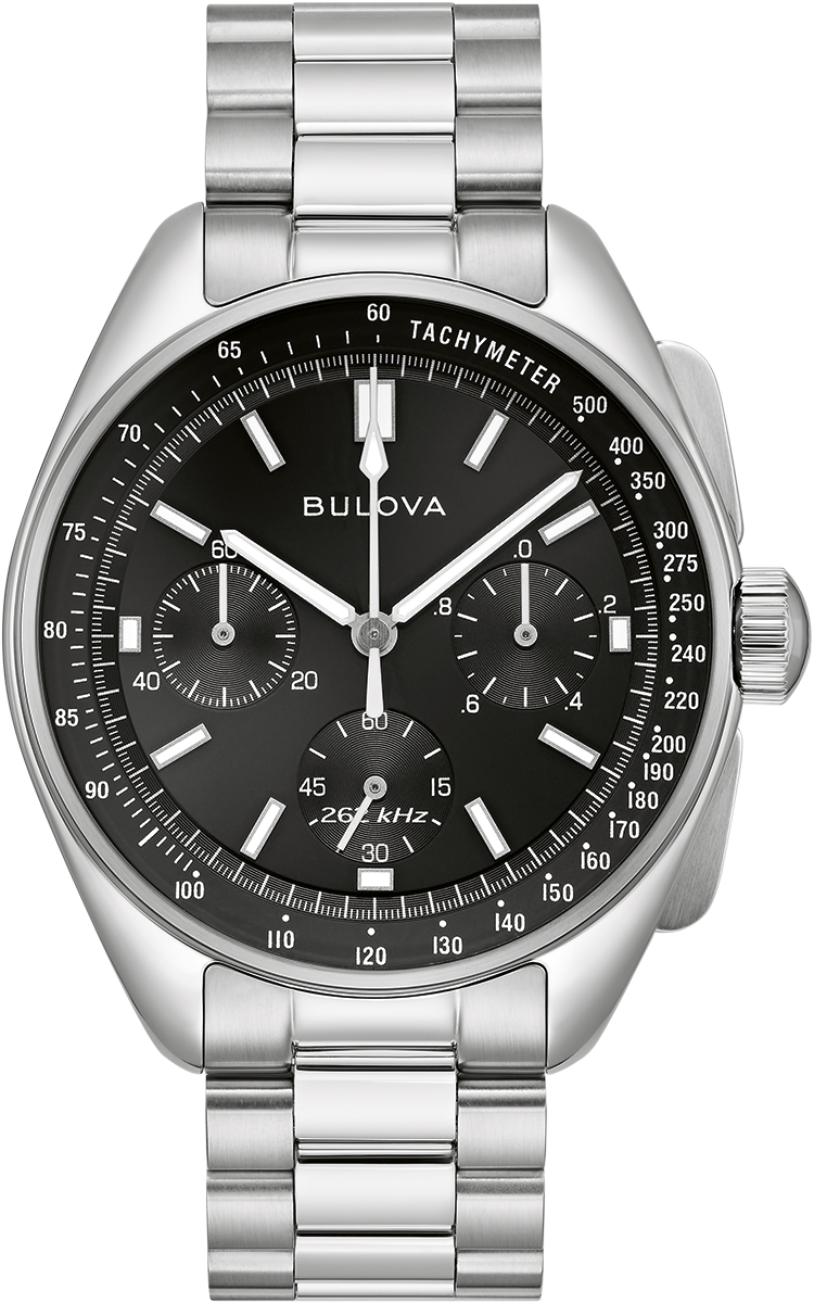 Bulova Bulova Lunar Pilot Men's Silver Bracelet Quartz Watch - 96K111