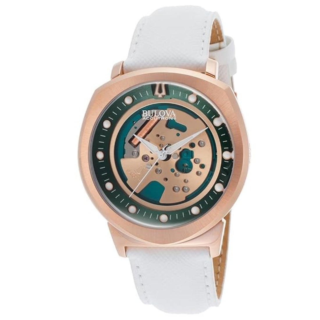 Bulova Accutron II Alpha (Spaceview-Inspired) Men's White Strap Quartz Watch - 97A111