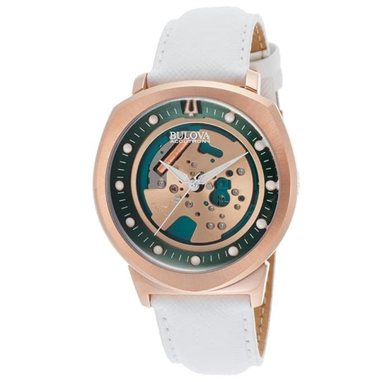 Bulova Accutron II Alpha (Spaceview-Inspired) Men's White Strap Quartz Watch - 97A111