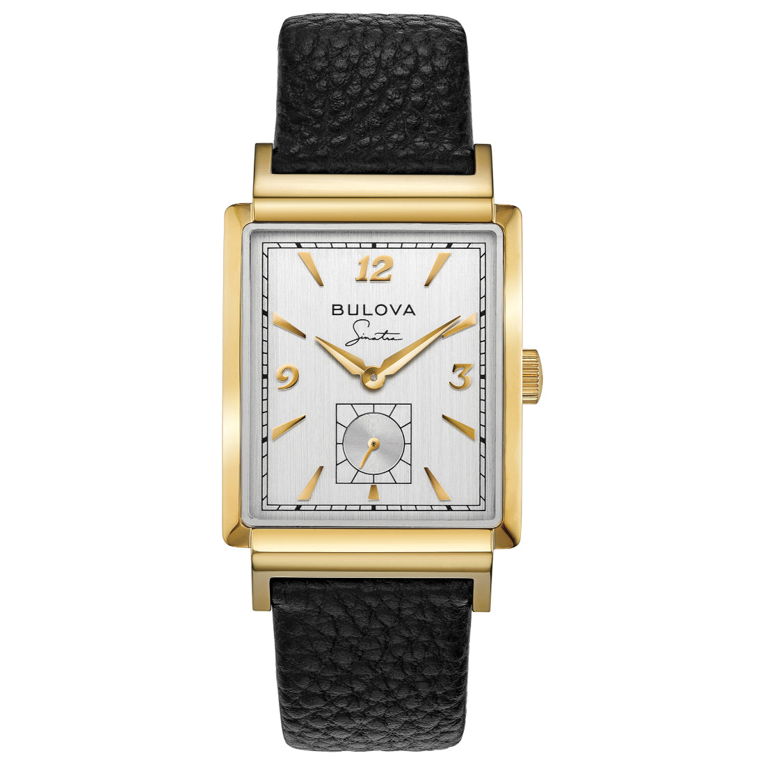 Bulova Frank Sinatra Collection – "My Way" Men's Black Strap Quartz Watch - 97A158