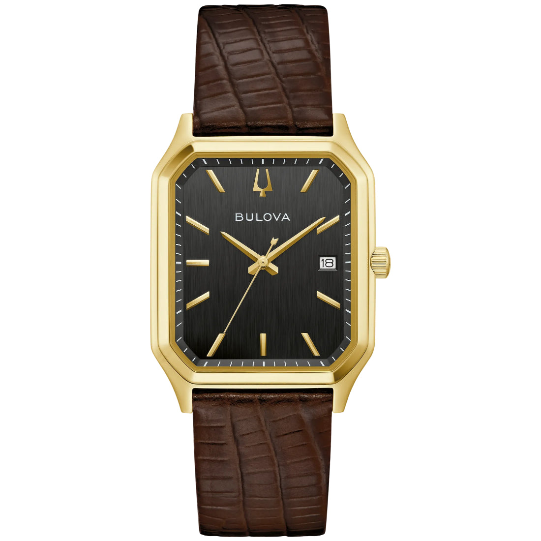 Bulova We Are All Here Men's Brown Strap Quartz Watch - 97B235