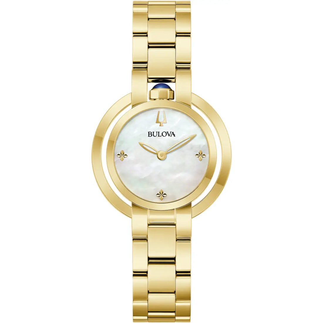 Bulova Rubaiyat Collection Women's Gold-tone Bracelet Quartz Watch - 97L181