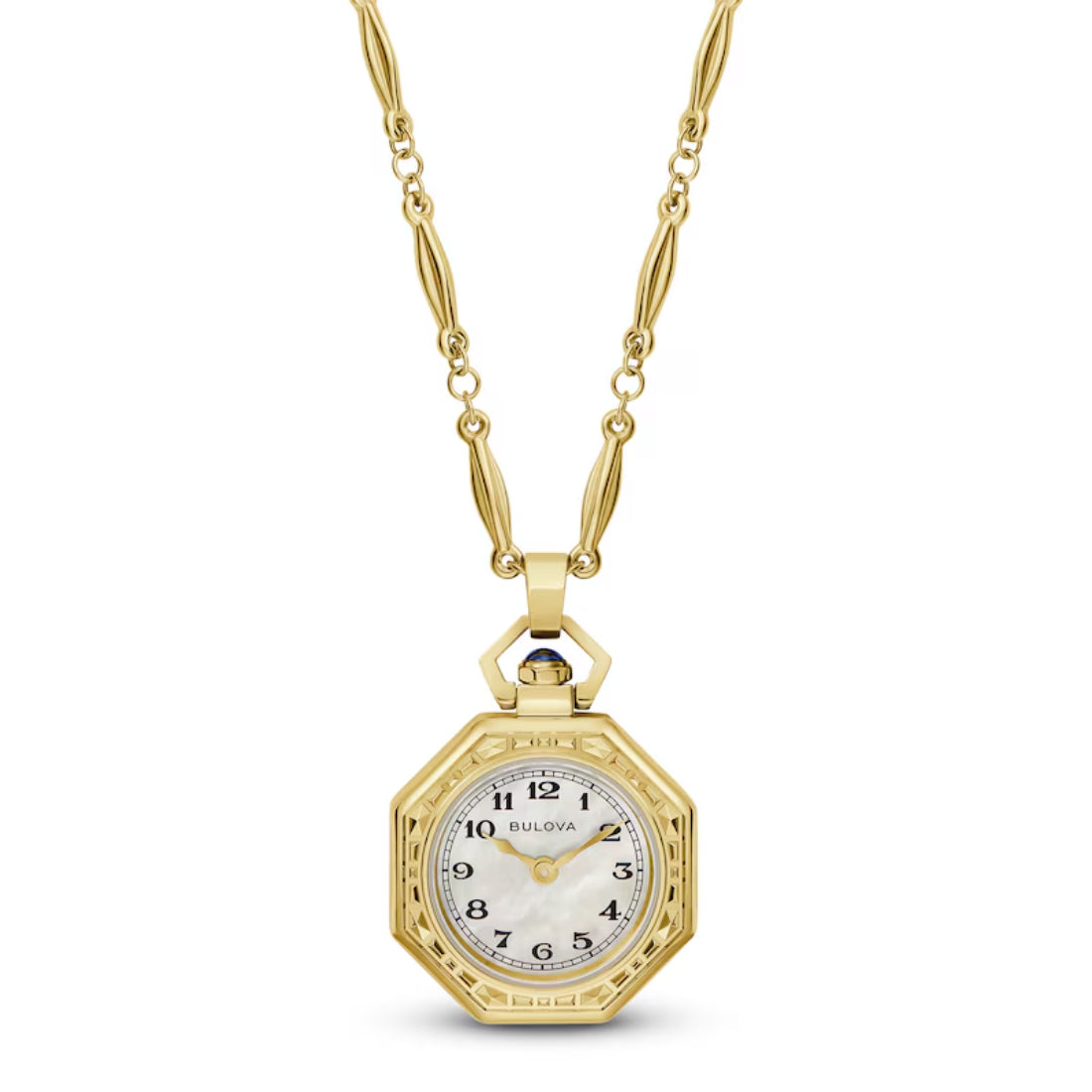 Bulova Rubaiyat Women's Gold-tone Chain Quartz Pendant Watch - 97L182