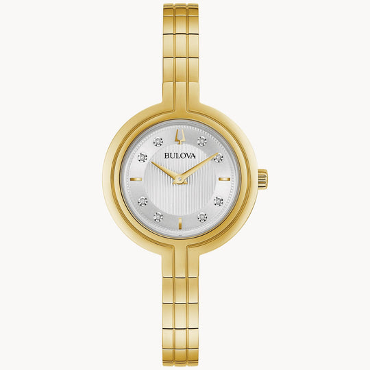 Bulova Rhapsody  Women's Gold-tone Bracelet Quartz Watch - 97P144