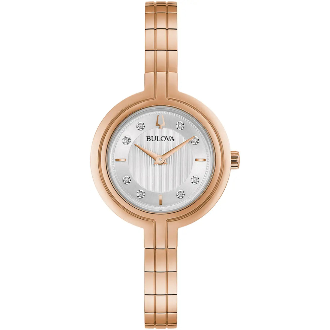 Bulova Rhapsody Women's Rose Gold-tone Bracelet Quartz Watch - 97P145