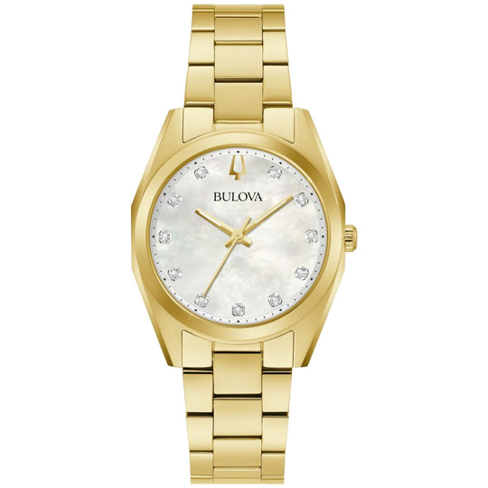 Bulova Surveyor Women's Gold-tone Bracelet Quartz Watch - 97P172
